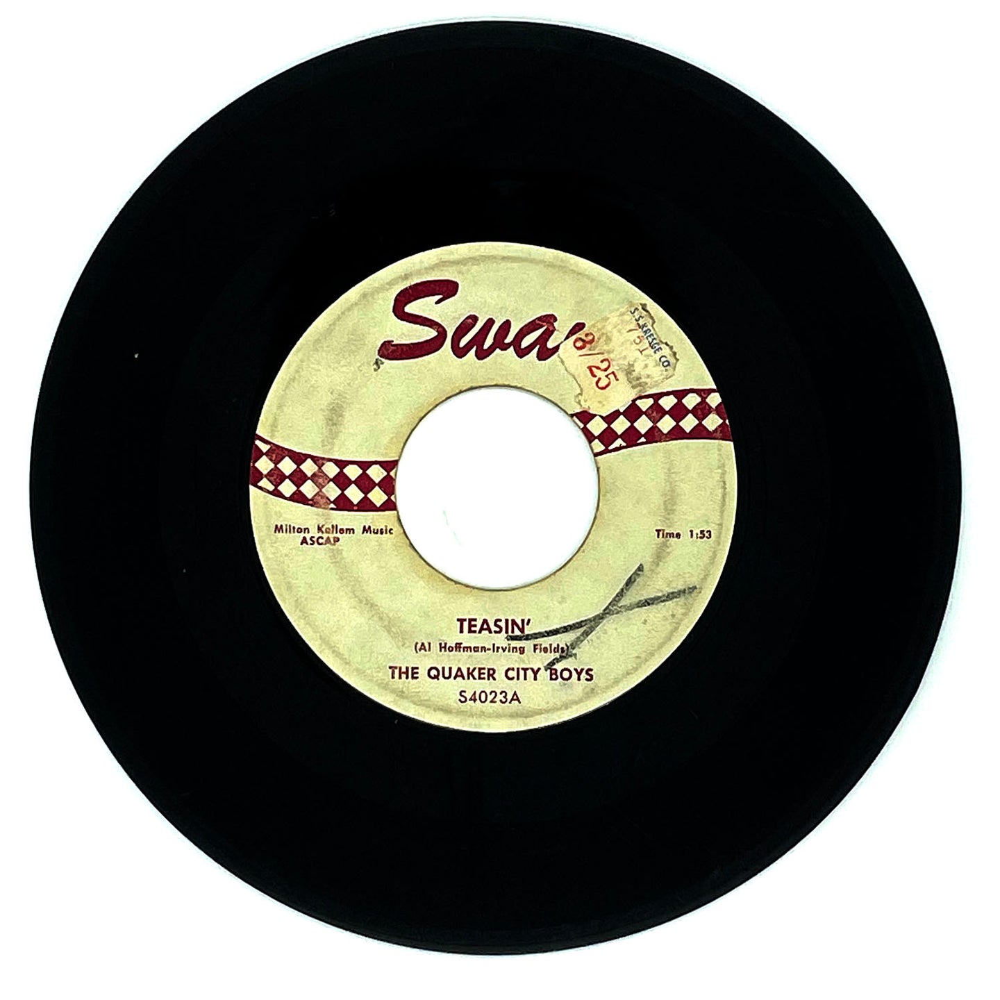 Quaker City Boys, The : TEASIN'/ WON'T YOU COME OUT, MARY ANN