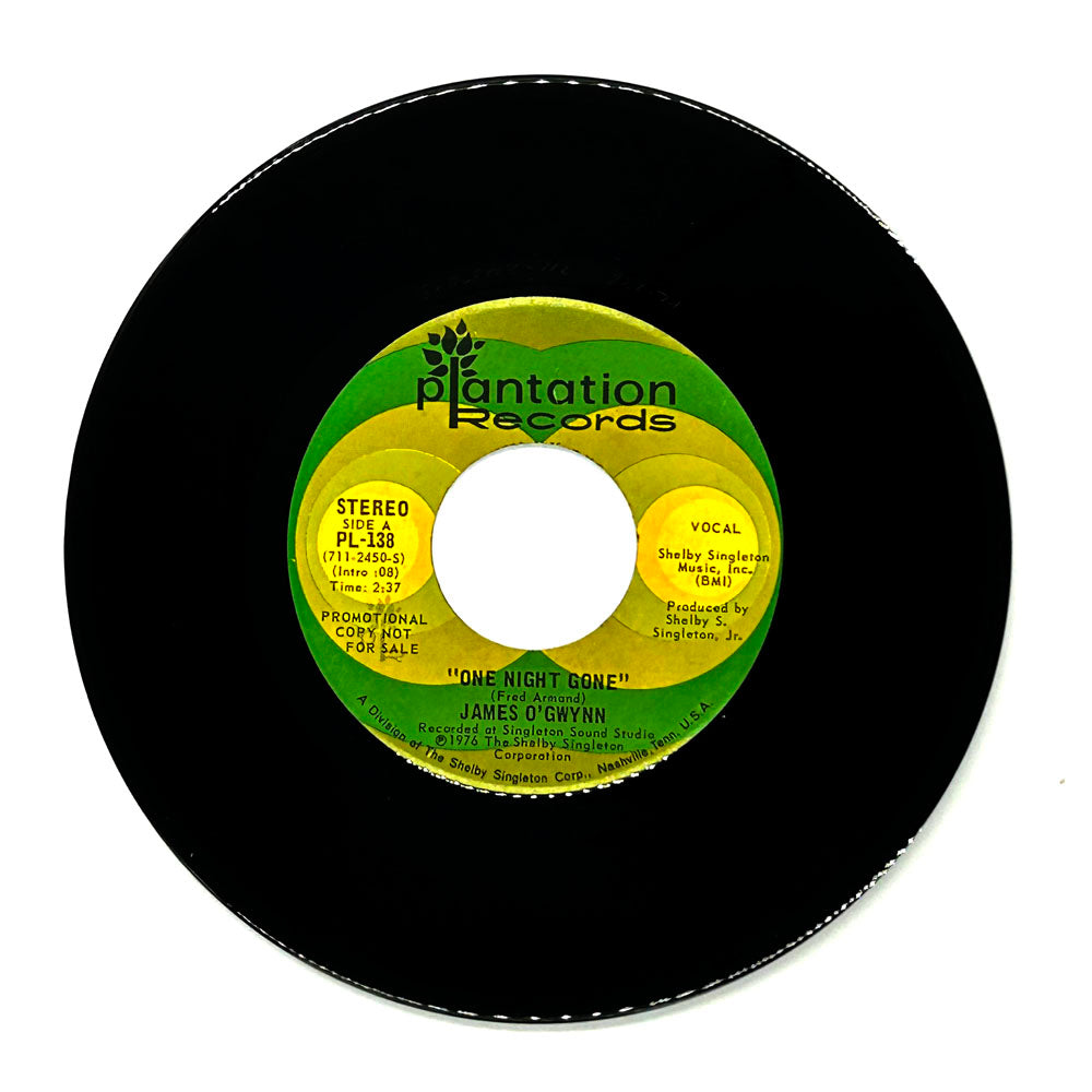 James O'Gwynn : ONE NIGHT GONE/ ONE NIGHT GONE