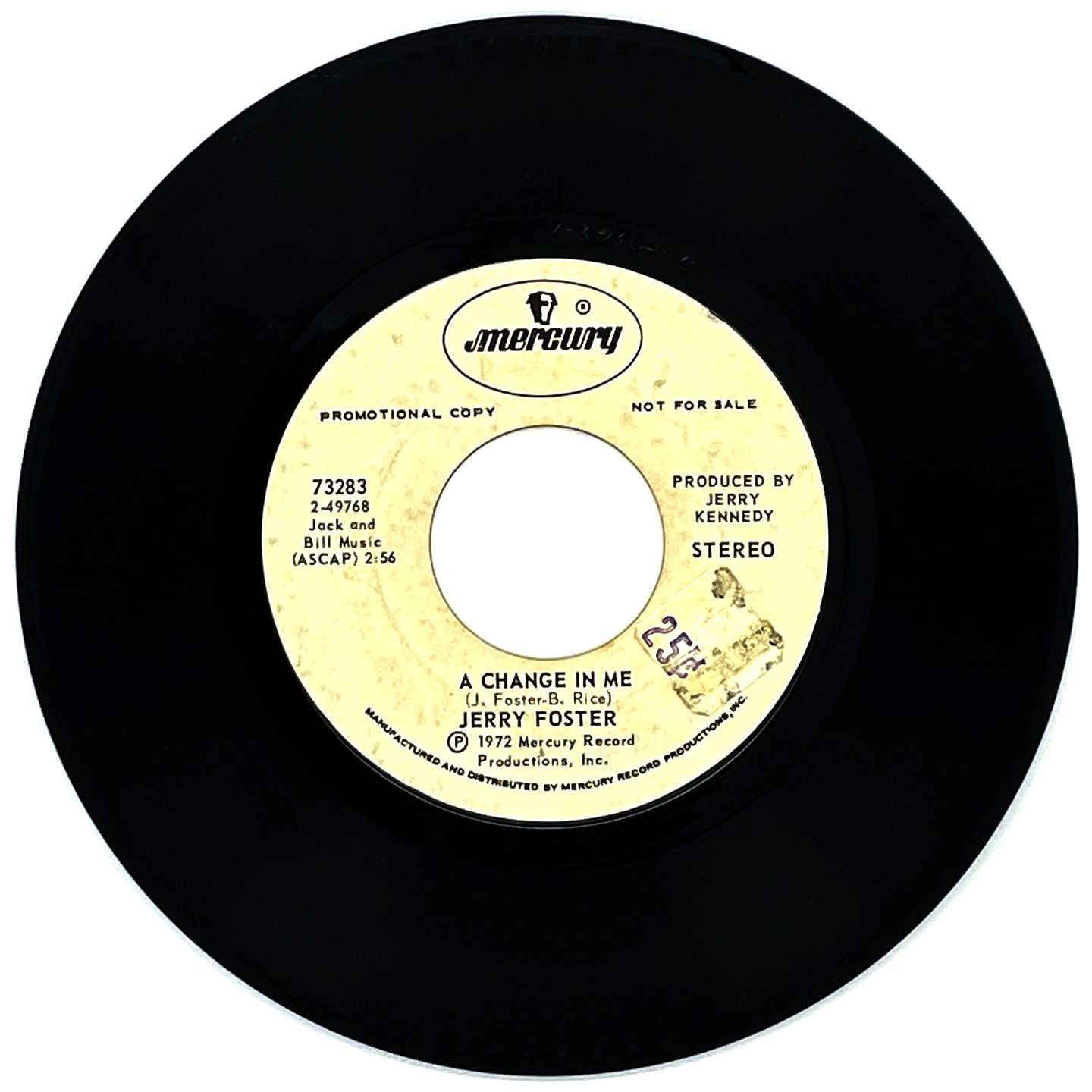 Jerry Foster : A CHANGE IN ME/ LOVE IS FOREVER