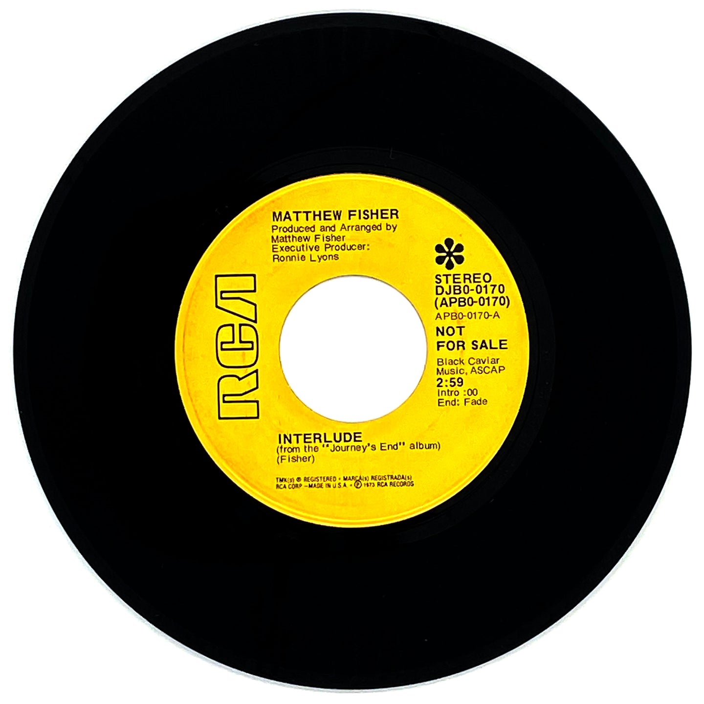Matthew Fisher : INTERLUDE/ HARD TO BE SURE
