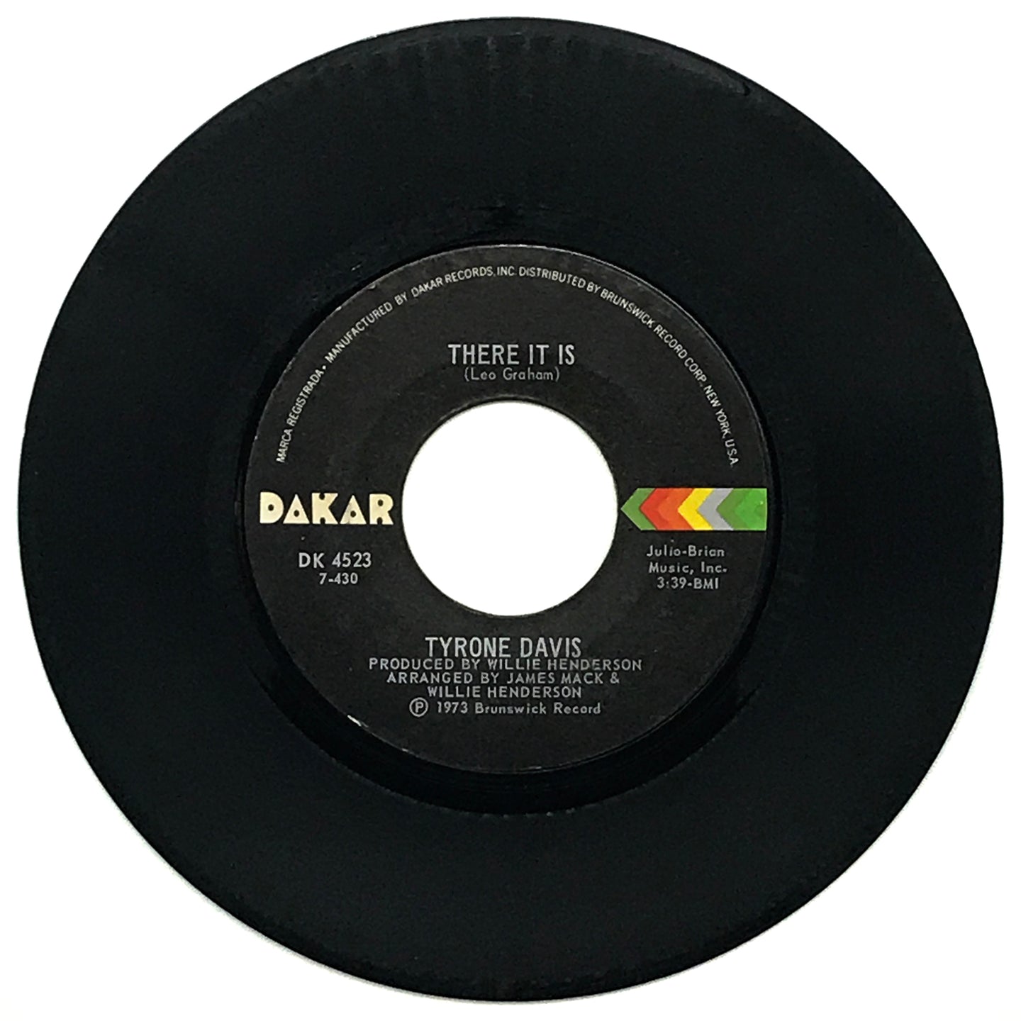 Tyrone Davis : THERE IT IS/ YOU WOULDN'T BELIEVE