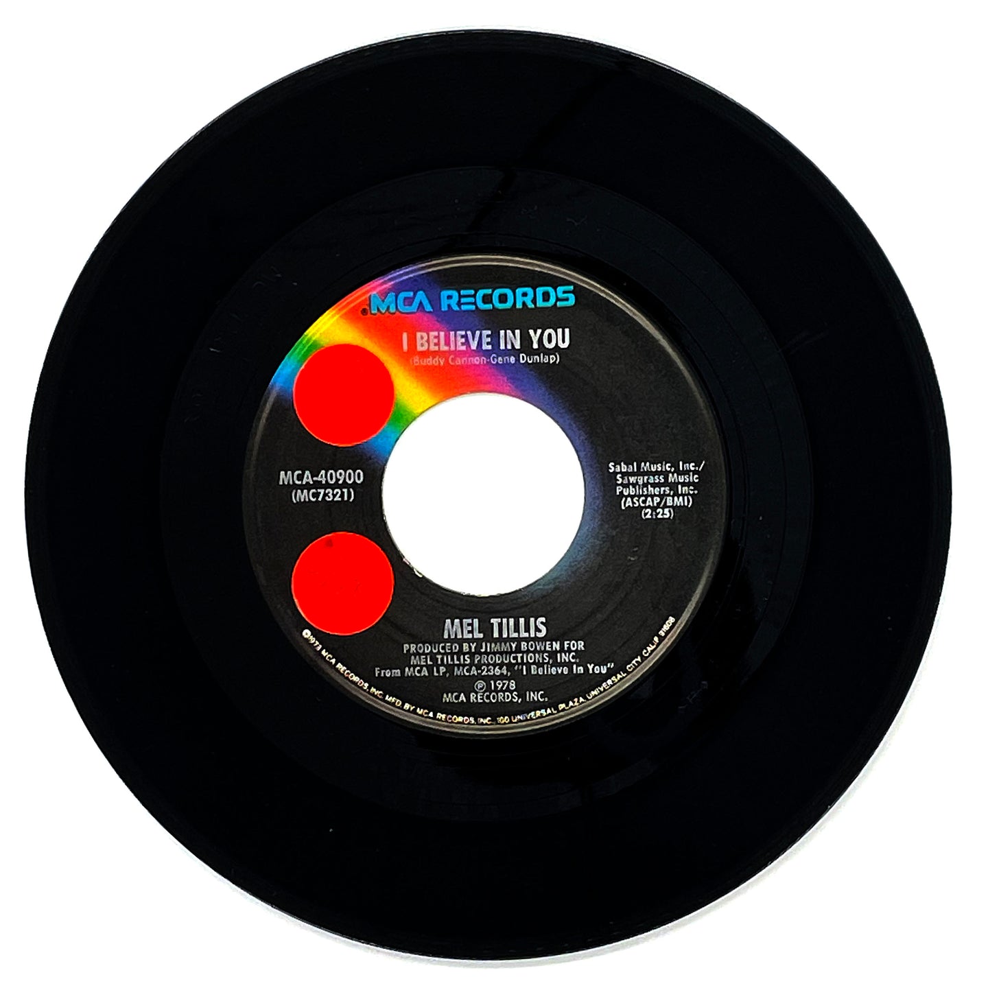Mel Tillis : I BELIEVE IN YOU/ SHE DON'T TRUST YOU DADDY