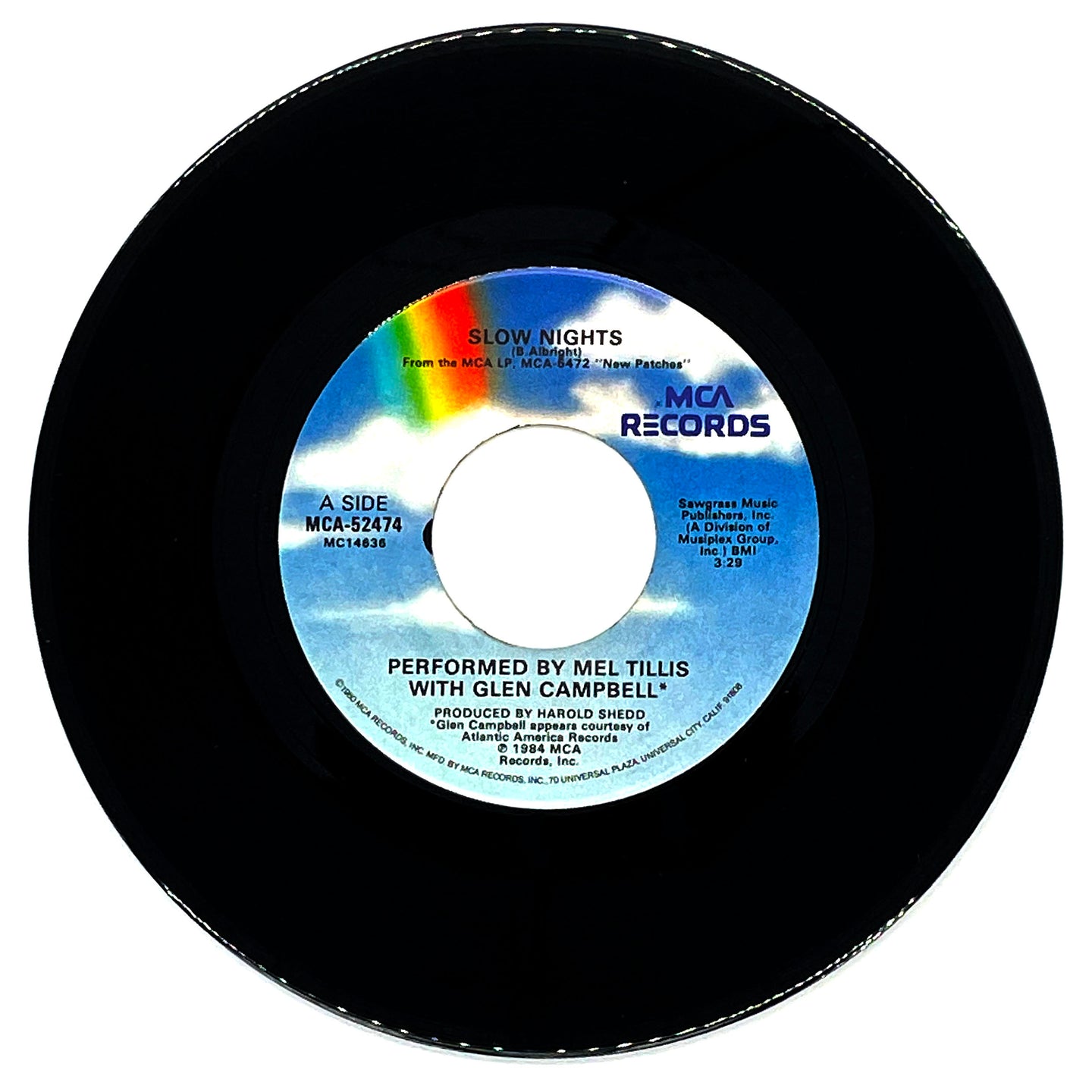 Mel Tillis With Glen Campbell : SLOW NIGHTS/ MIDNIGHT LOVE