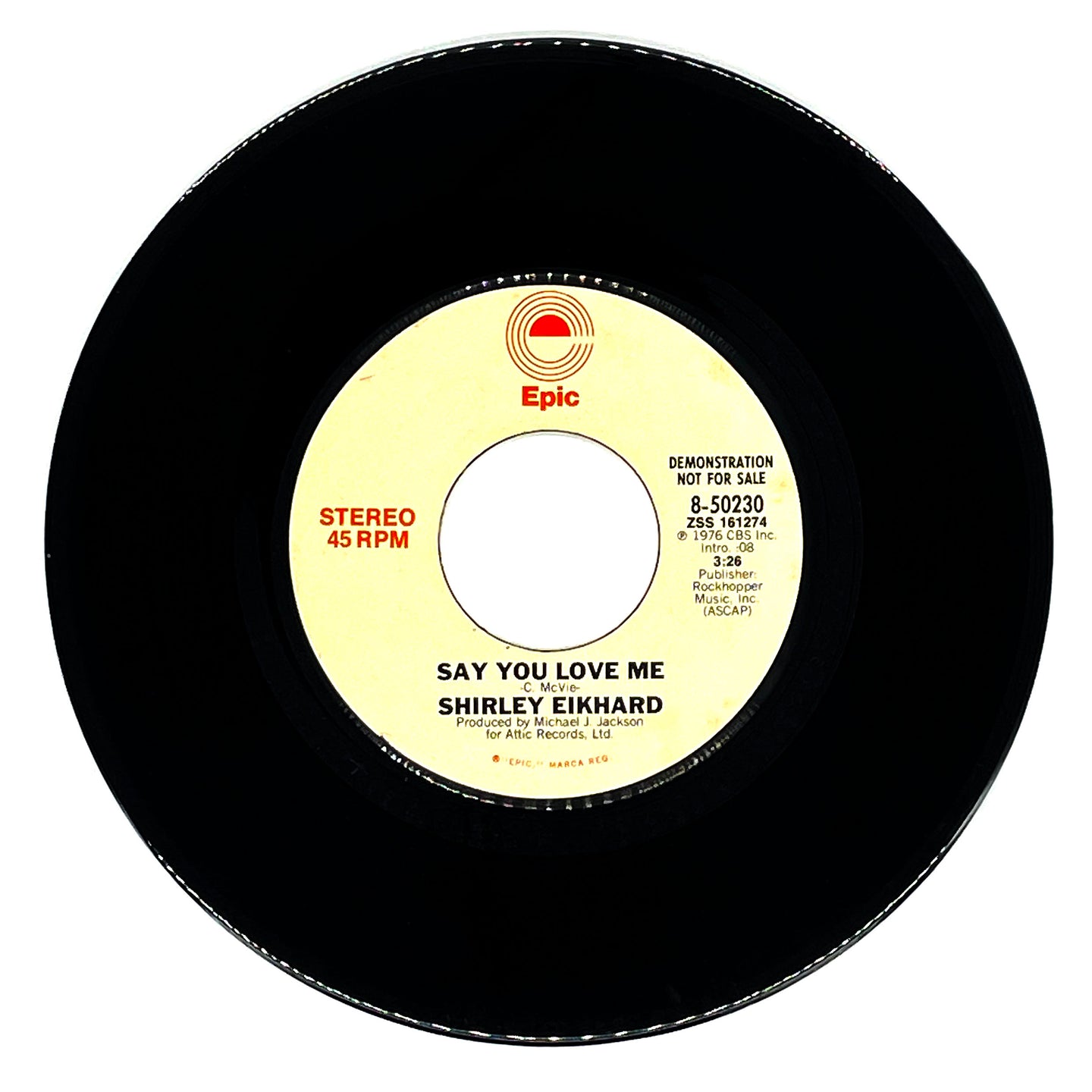 Shirley Eikhard : SAY YOU LOVE ME/ SAY YOU LOVE ME