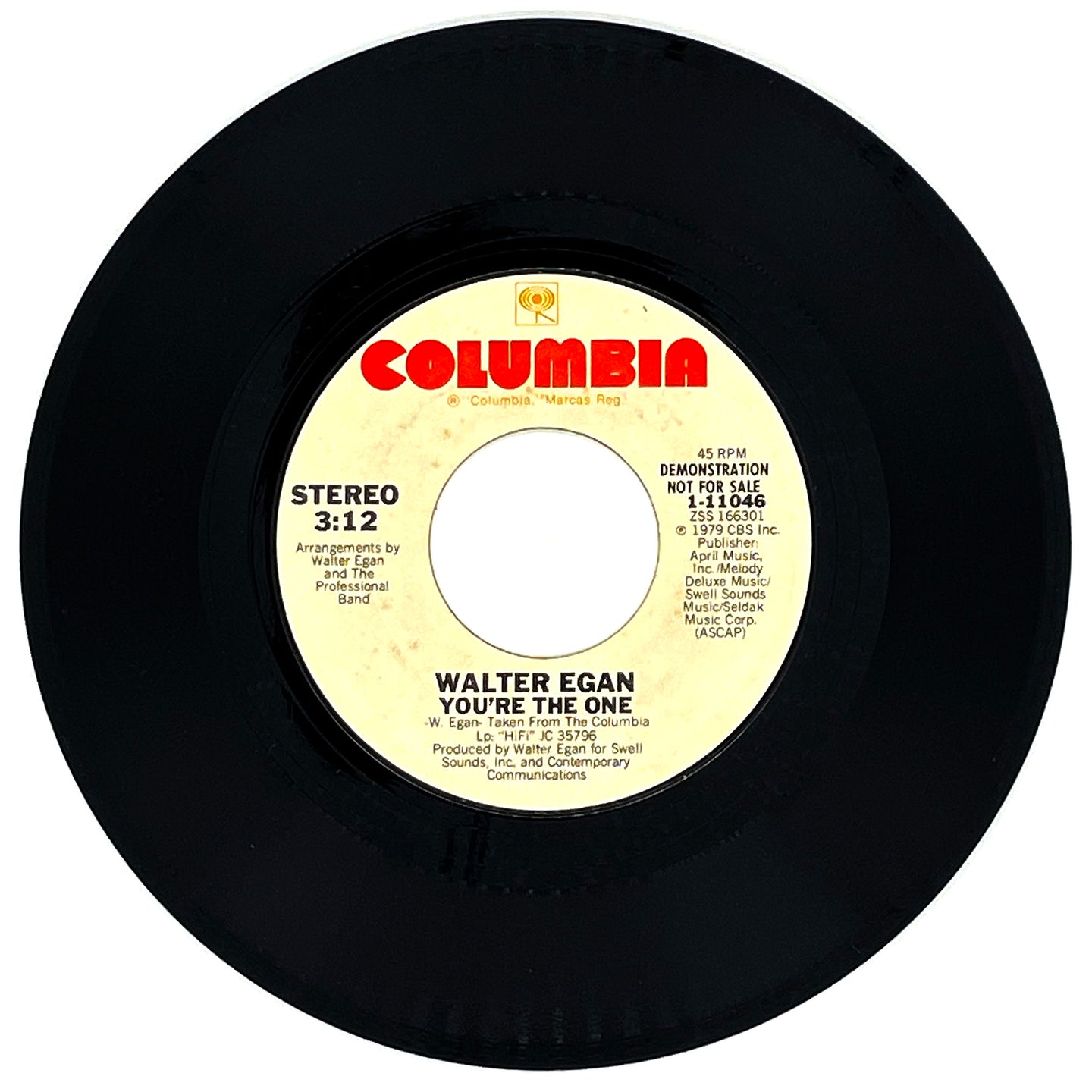 Walter Egan : YOU'RE THE ONE/ YOU'RE THE ONE
