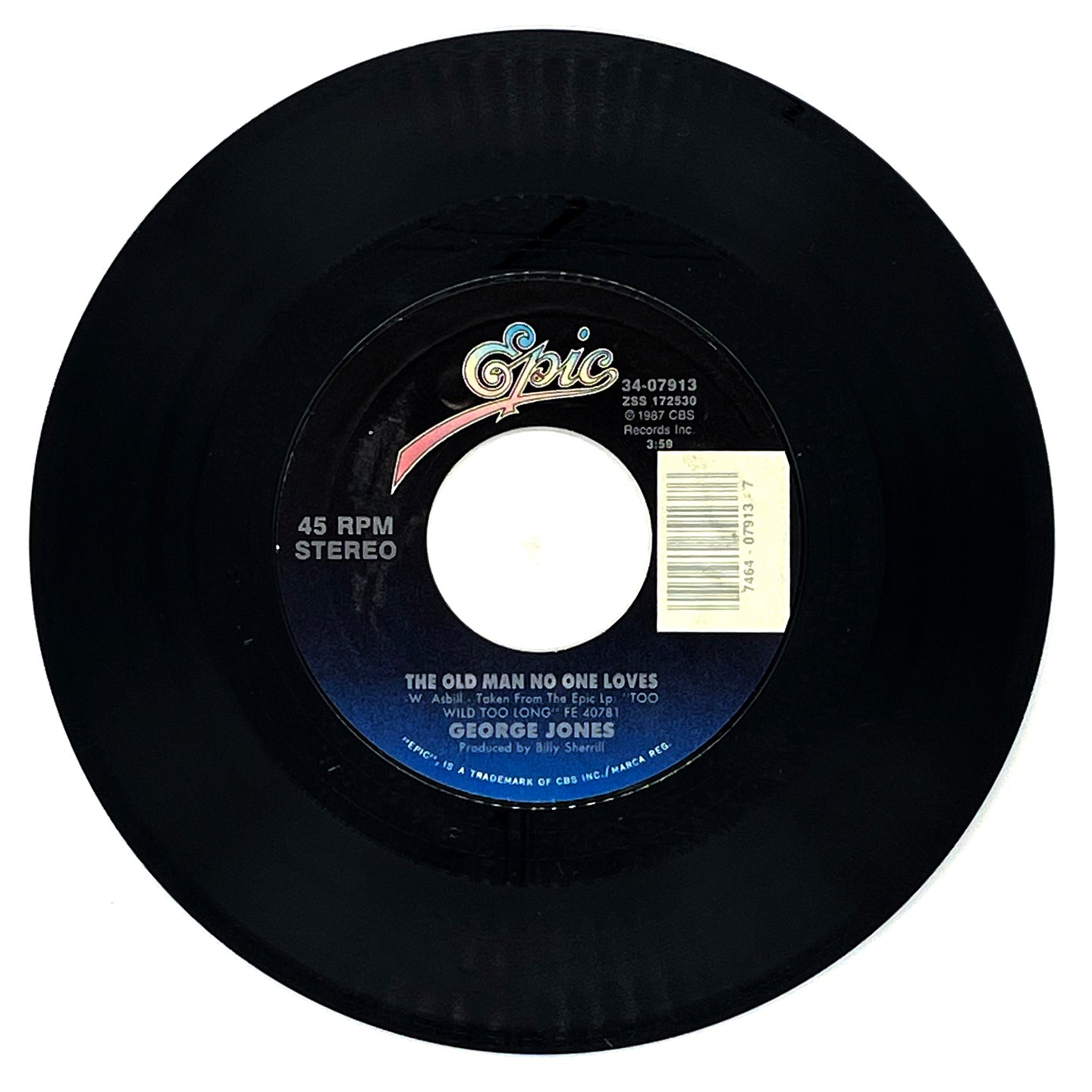 George Jones : THE OLD MAN NO ONE LOVES/ONE HELL OF A SONG
