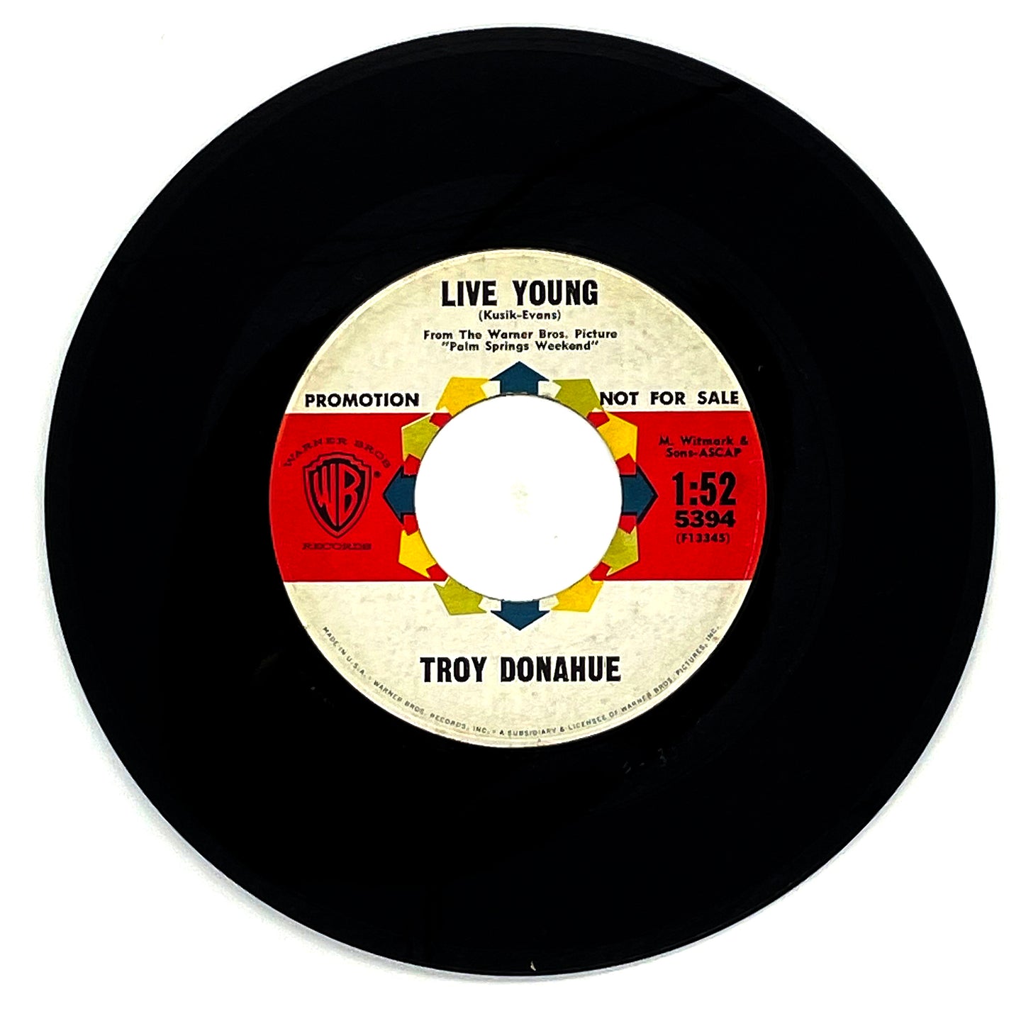 Troy Donahue : LIVE YOUNG/ SOMEBODY LOVES ME