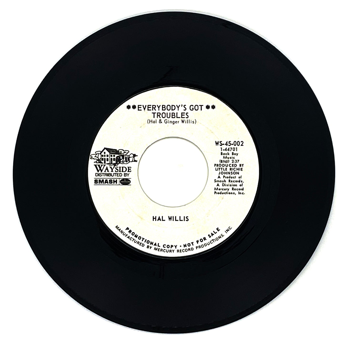 Hal Willis : EVERYBODY'S GOT TROUBLES/ RIGHT WHERE YOU WANT ME