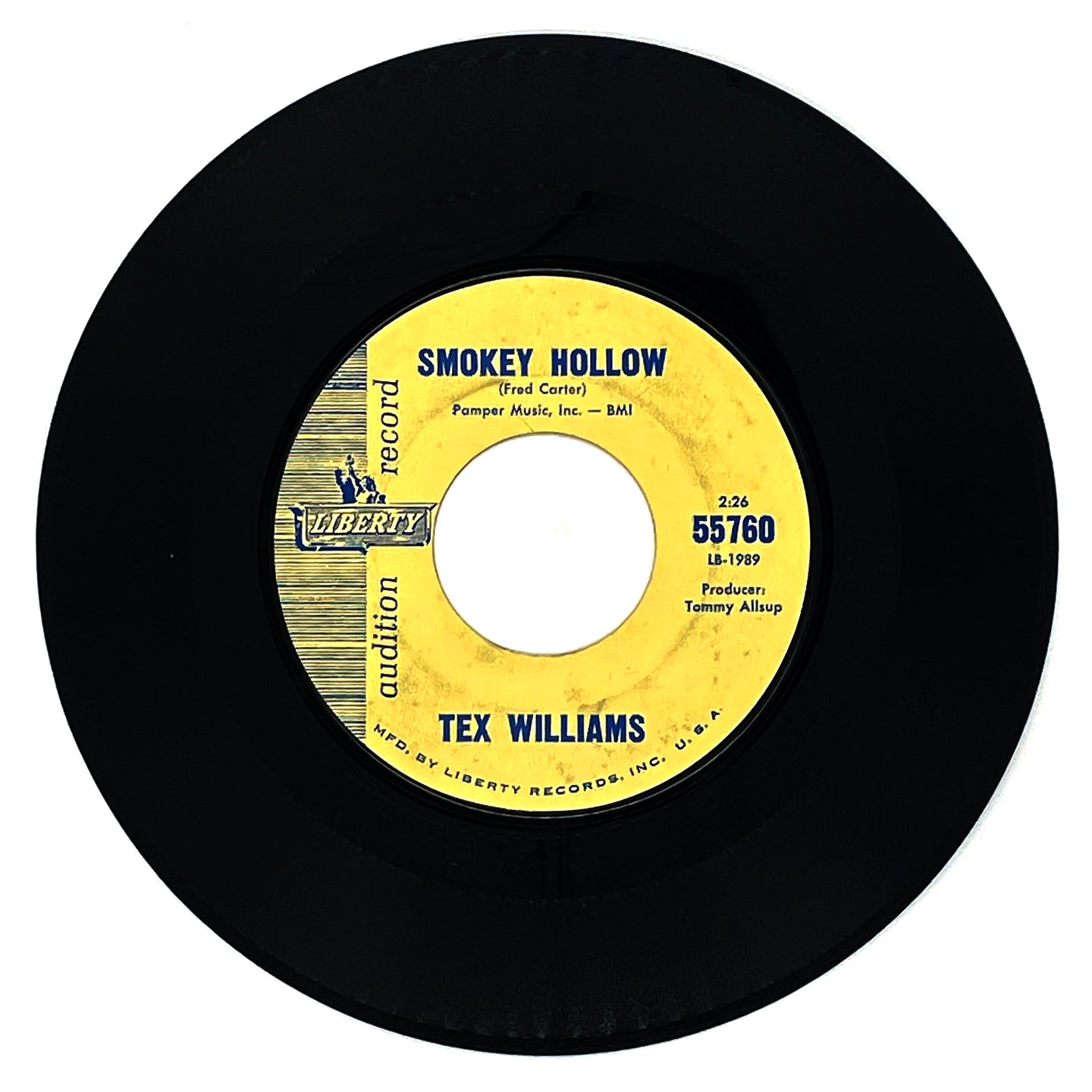 Tex Williams : SMOKEY HOLLOW/ BETWEEN TODAY AND TOMORROW