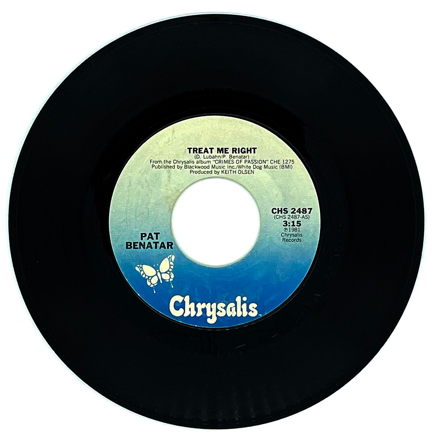 Pat Benatar : TREAT ME RIGHT/ NEVER WANNA LEAVE YOU