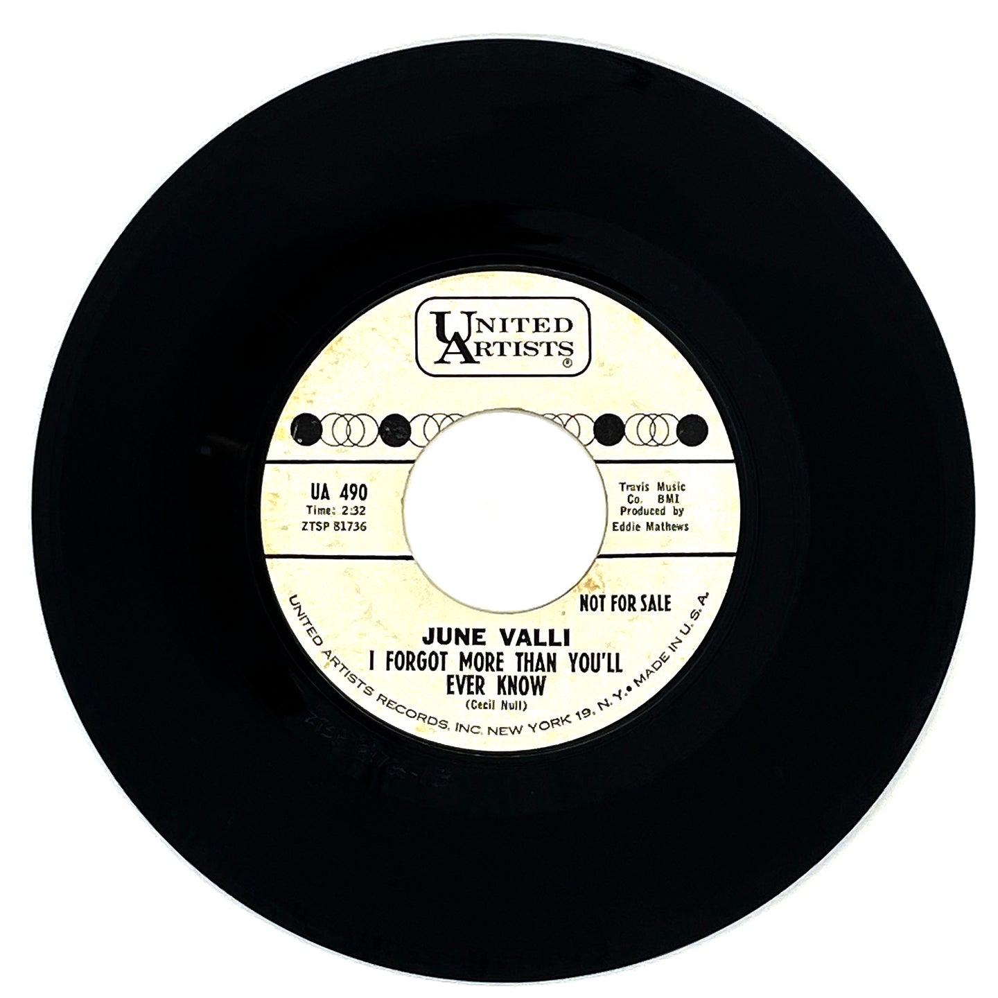 June Valli : I FORGOT MORE THAN YOU'LL EVER KNOW/ IS IT RIGHT OR WRONG?