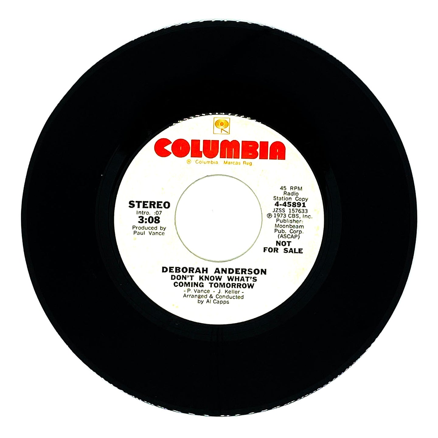 Deborah Anderson : DON'T KNOW WHAT'S COMING TOMORROW/ DON'T KNOW WHAT'S COMING TOMORROW