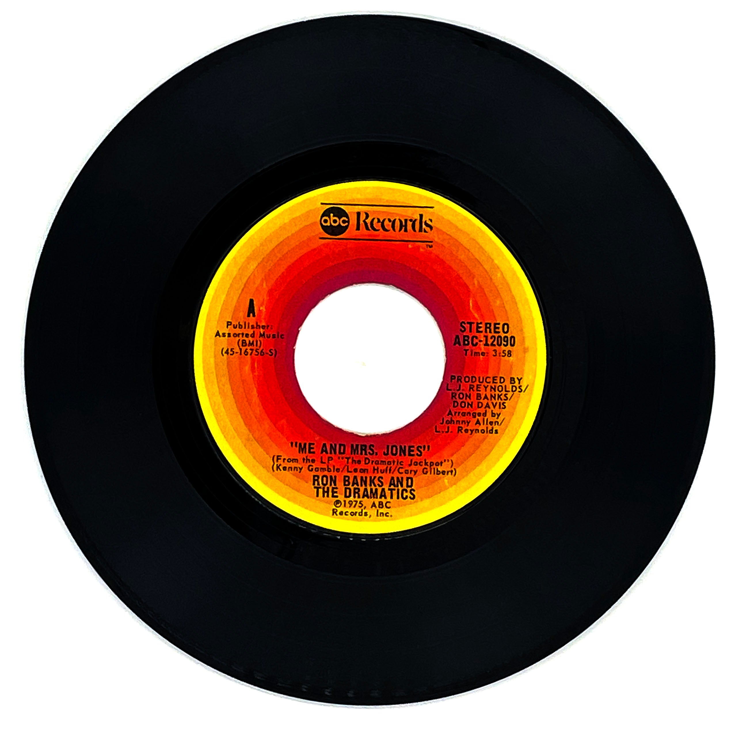 Ron Banks And The Dramatics ME AND MRS. JONES/ I CRIED ALL THE WAY H