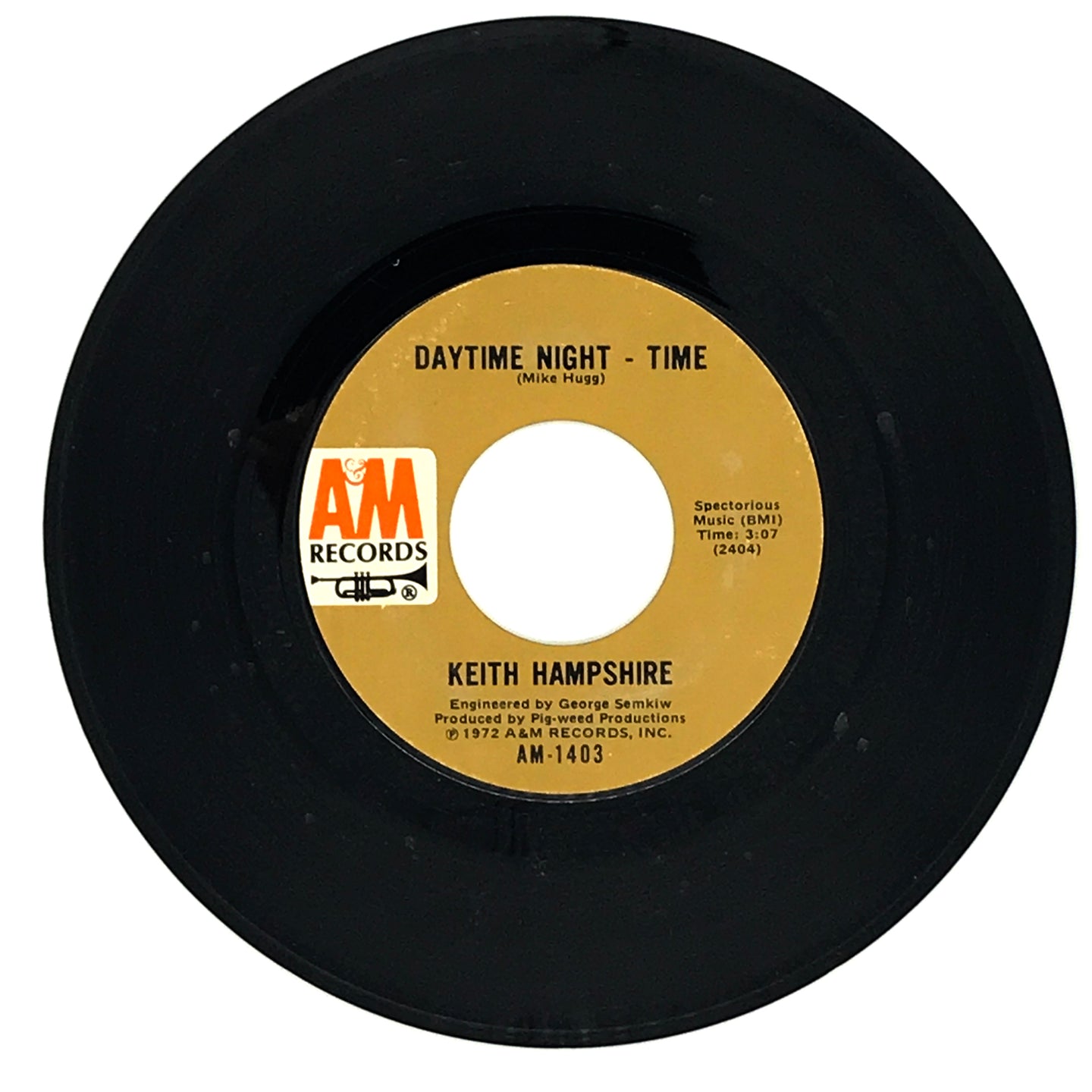 Keith Hampshire : DAYTIME NIGHT-TIME/ TURNED THE OTHER WAY