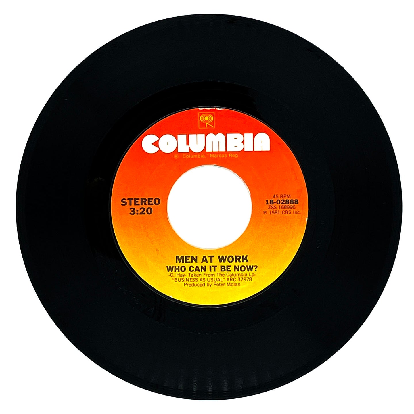 Men At Work : WHO CAN IT BE NOW?/ ANYONE FOR TENNIS