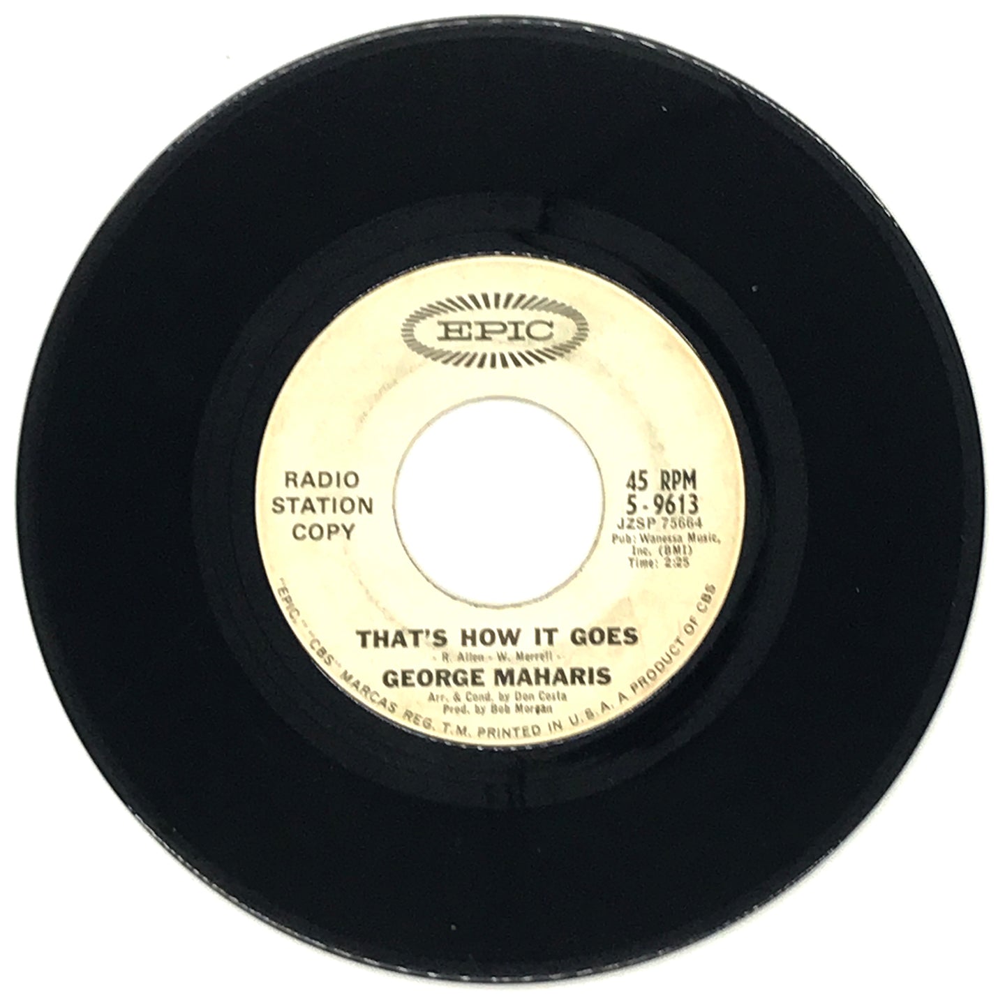 George Maharis : THAT'S HOW IT GOES/ IT ISN'T THERE