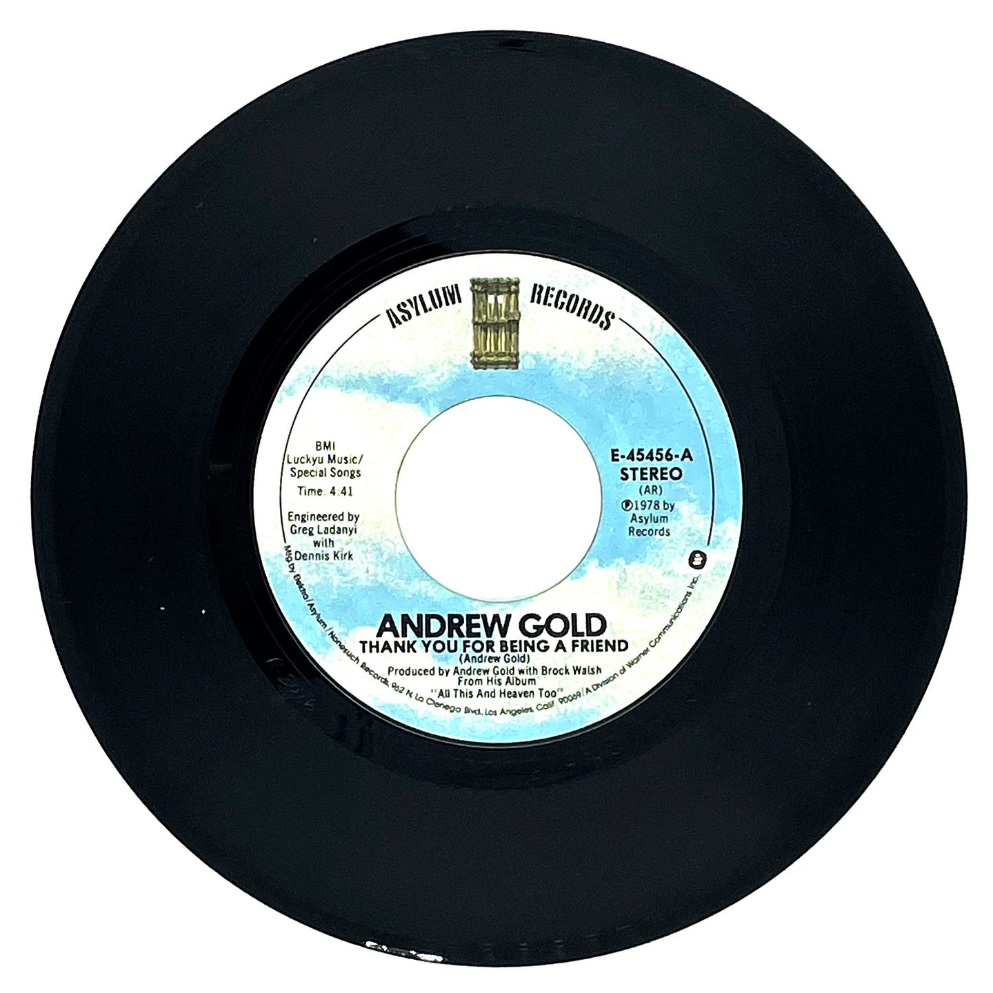 Andrew Gold : THANK YOU FOR BEING A FRIEND/ STILL YOU LINGER ON