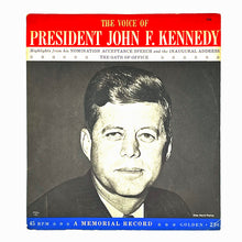 Load image into Gallery viewer, Voice of President John F. Kennedy : A MEMORIAL RECORD
