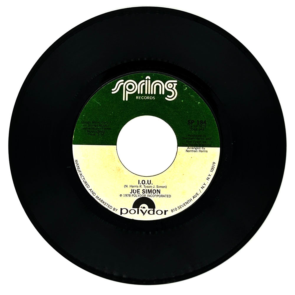 Joe Simon : I.O.U./ IT MUST BE LOVE