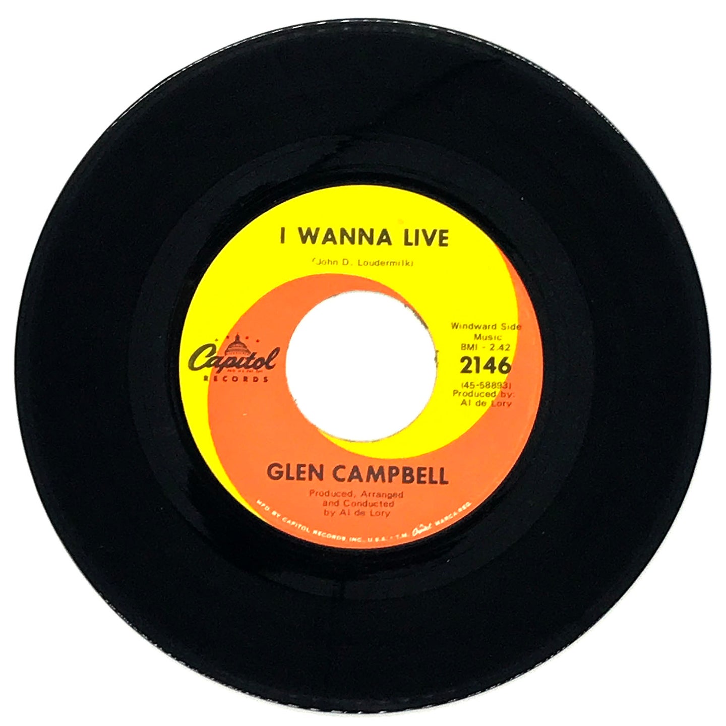 Glen Campbell : I WANNA LIVE/ THAT'S ALL THAT MATTERS