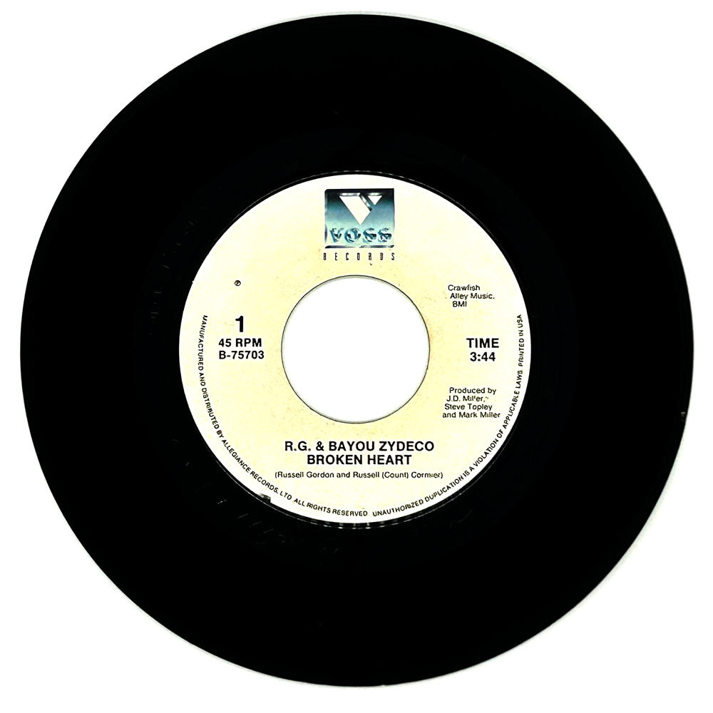 R.G. & Bayou Zydeco : BROKEN HEART/ CREOLE MAN