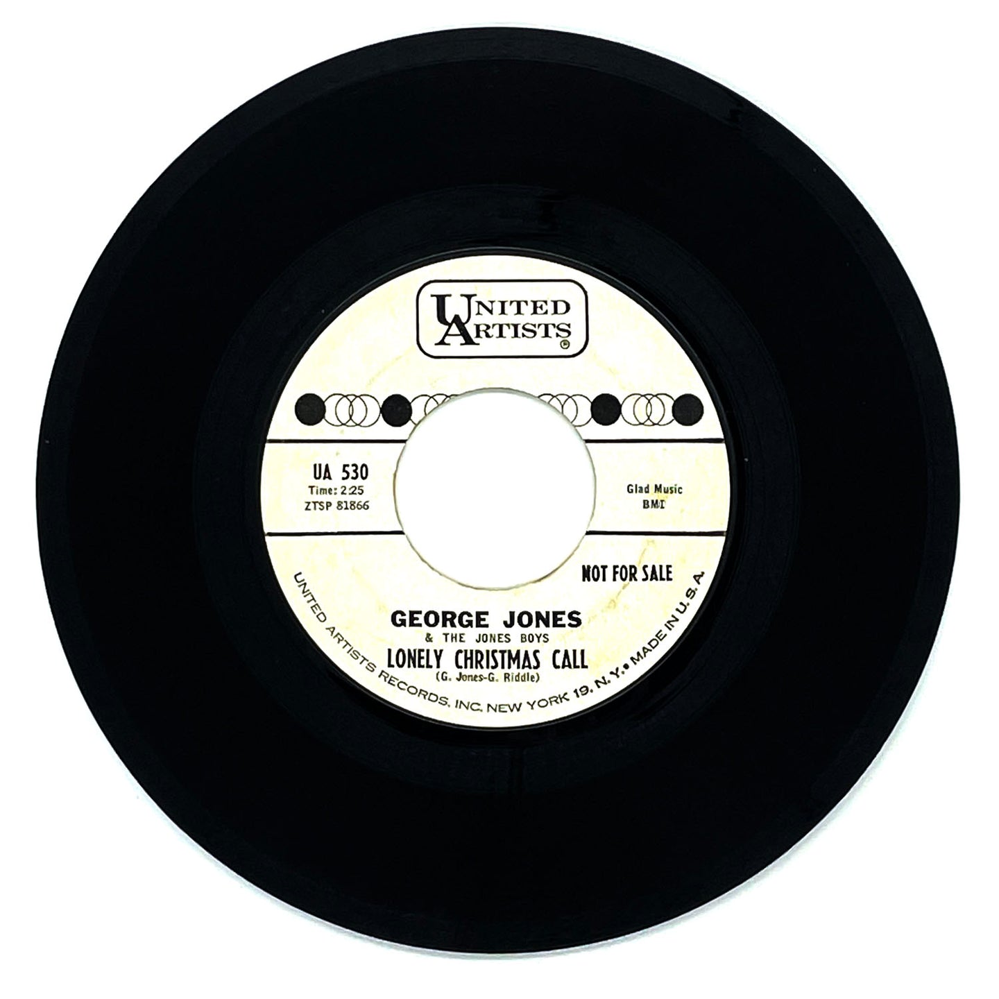 George Jones & The Jones Boys : LONELY CHRISTMAS CALL/ MY MOM AND SANTA CLAUS