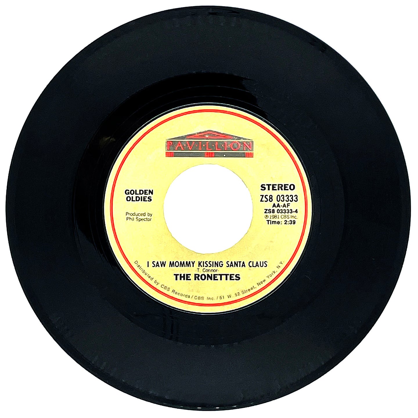Ronettes, The : I SAW MOMMY KISSING SANTA CLAUS/ The Crystals : RUDOLPH THE RED-NOSED REINDEER