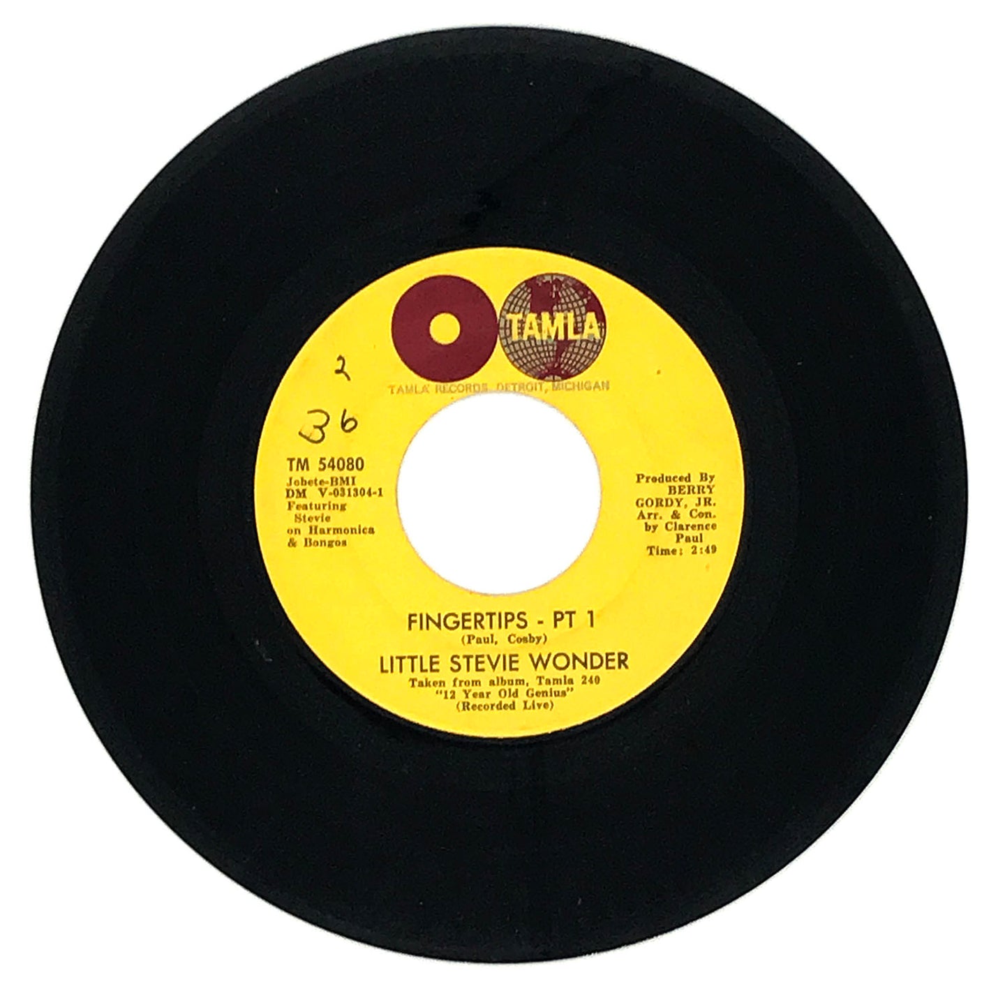 Little Stevie Wonder : FINGERTIPS - PT 1/ FINGERTIPS - PT 2