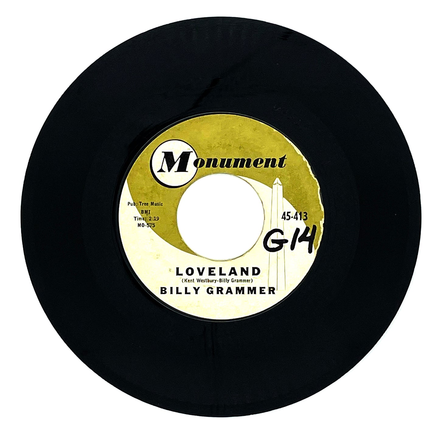 Billy Grammer : LOVELAND/ ON THE JOB TOO LONG