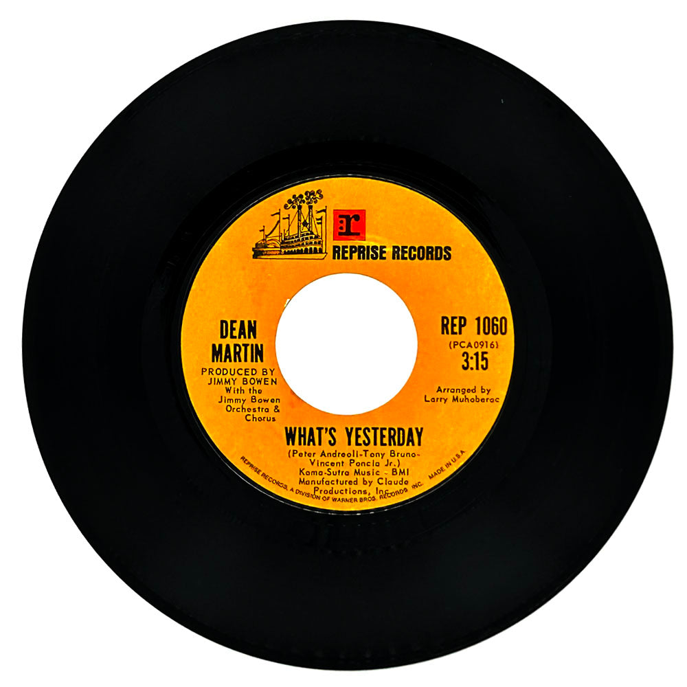 Dean Martin : WHAT'S YESTERDAY/ THE RIGHT KIND OF WOMAN