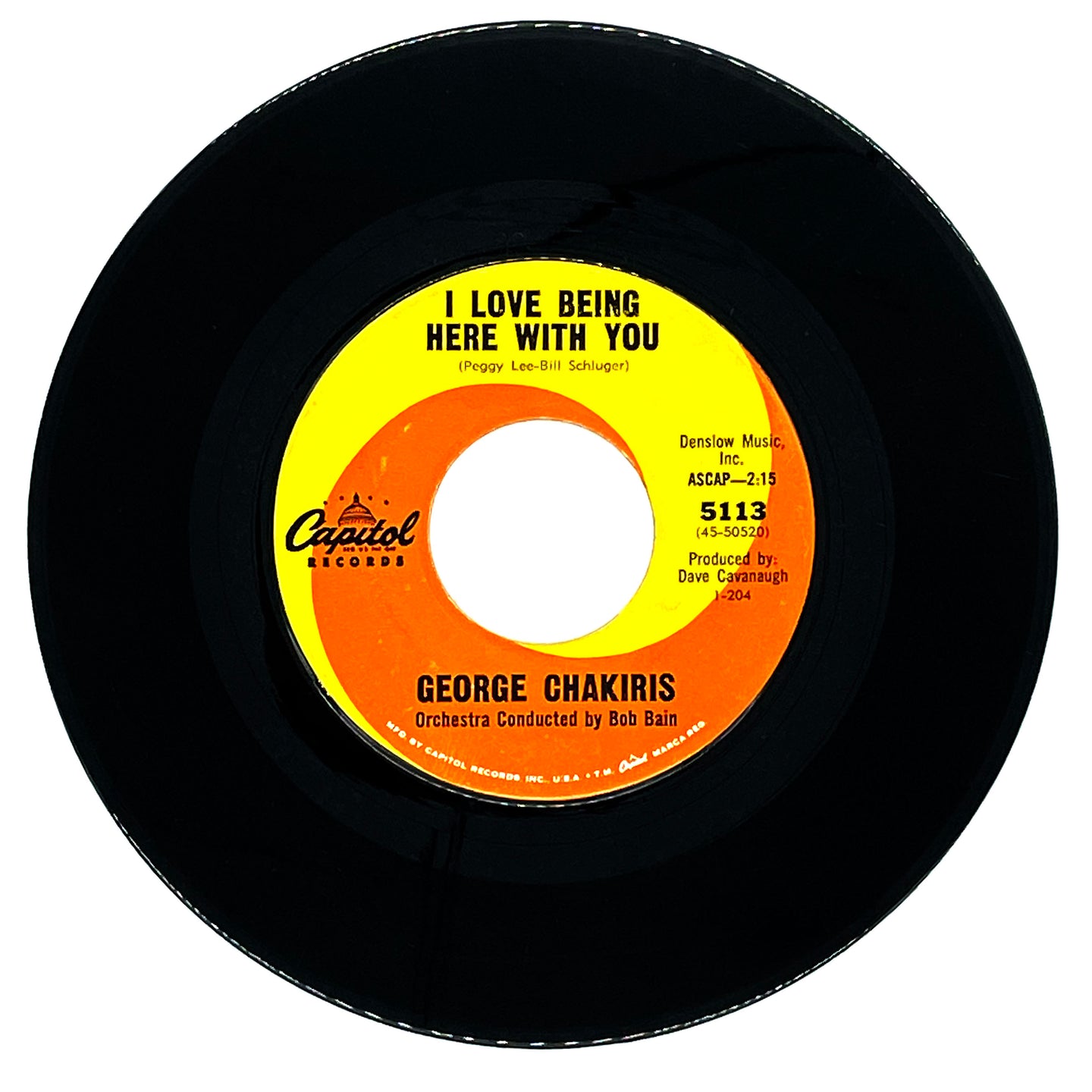 George Chakiris : I LOVE BEING HERE WITH YOU/ MY PLACE