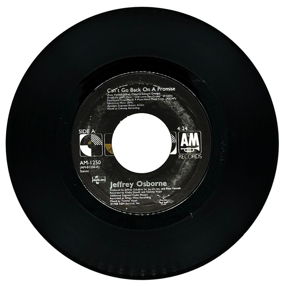 Jeffrey Osborne : CAN'T GO BACK ON A PROMISE/ LA CUENTA, POR FAVOR