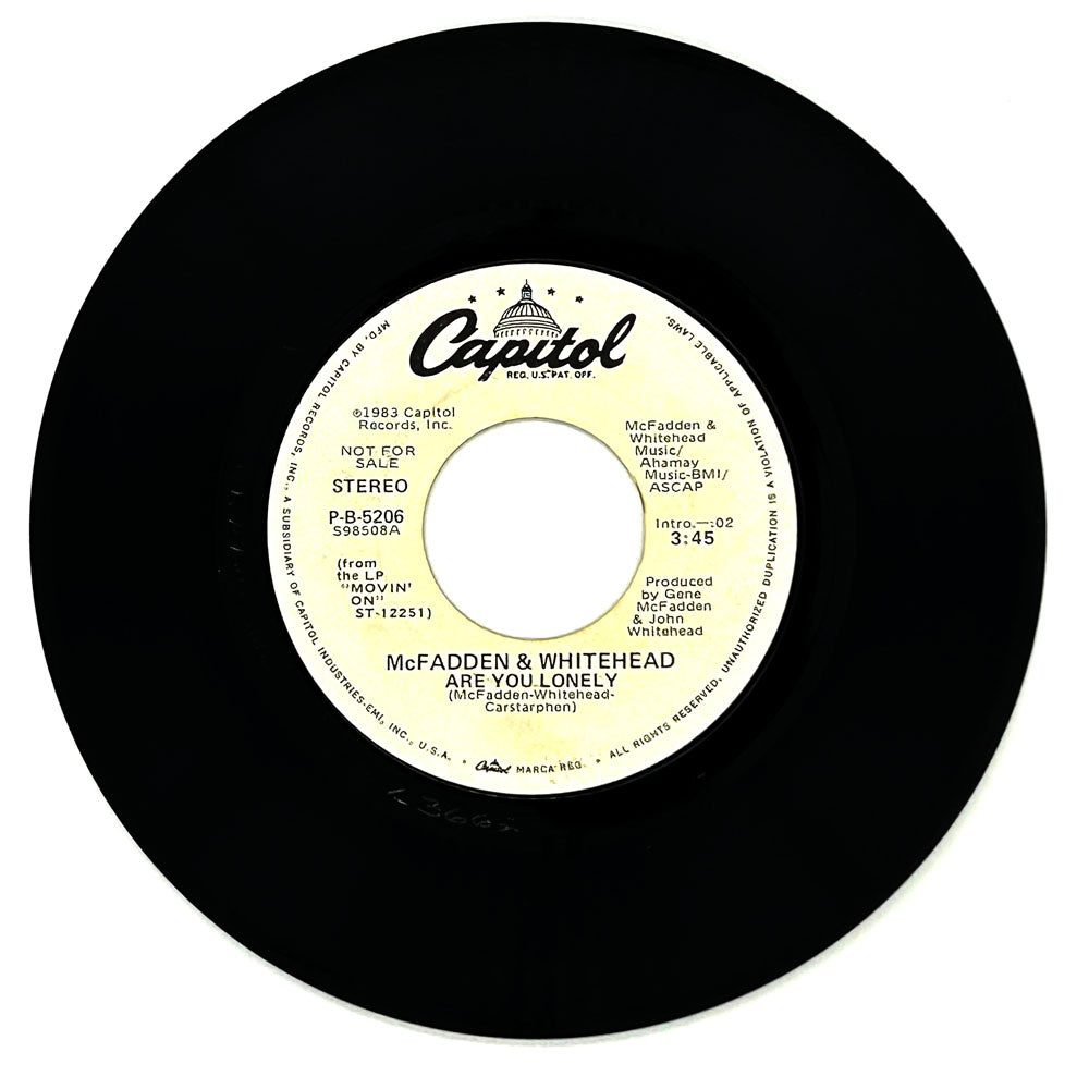 McFadden & Whitehead : ARE YOU LONELY/ ARE YOU LONELY