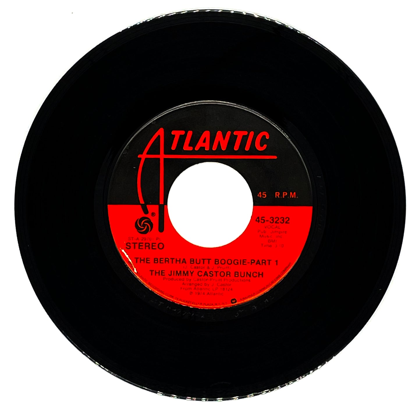 Jimmy Castor Bunch, The : THE BERTHA BUTT BOOGIE - PART I/ THE BERTHA BUTT BOOGIE - PART II