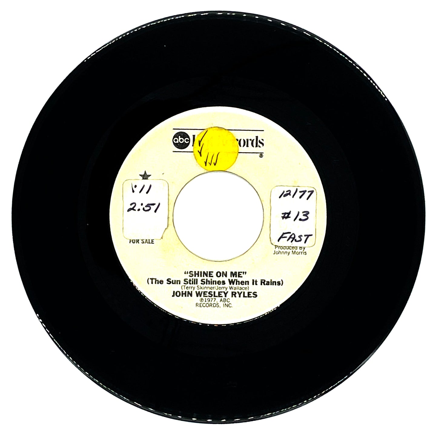 John Wesley Ryles : SHINE ON ME (THE SUN STILL SHINES WHEN IT RAINS)/ WARMING LOVE