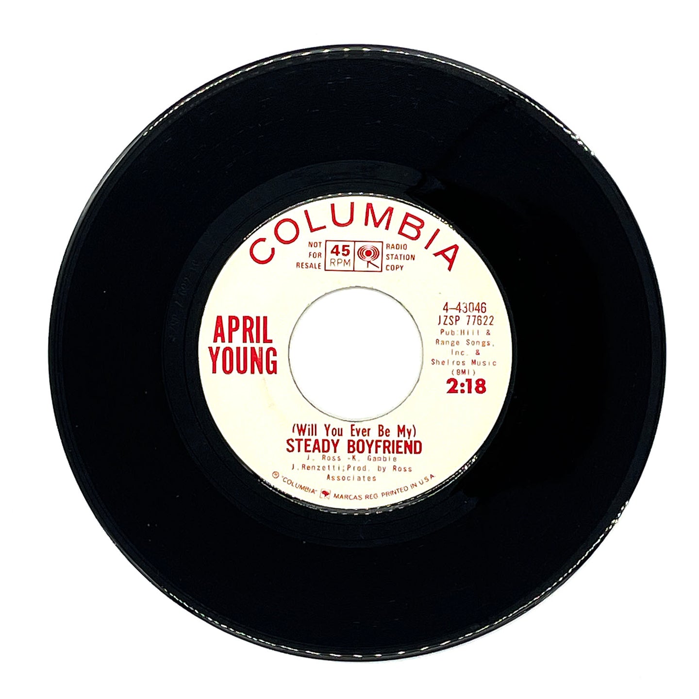 April Young : (WILL YOU EVER BE MY) STEADY BOYFRIEND/ THIS TIME TOMORROW