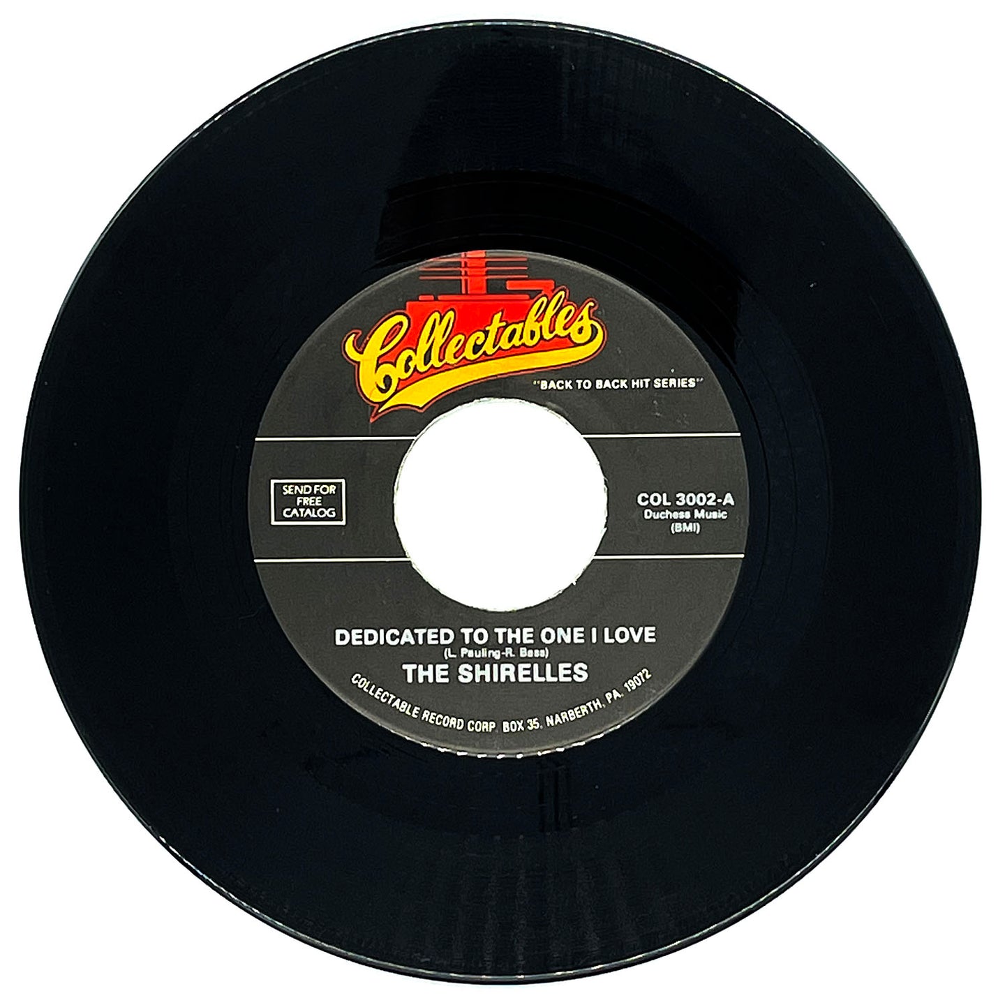 Shirelles, The : DEDICATED TO THE ONE I LOVE/ SOLDIER BOY