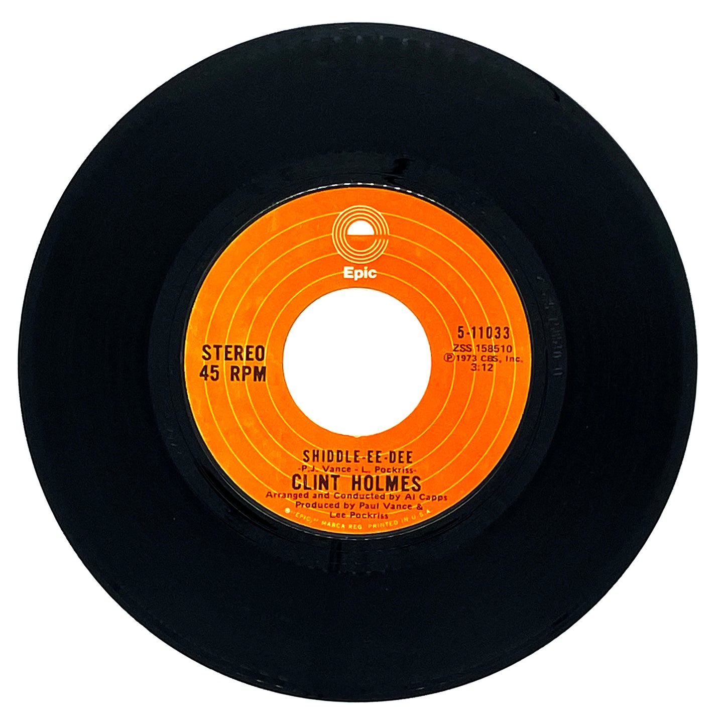 Clint Holmes : SHIDDLE-EE-DEE/ LIKE THE FELLOW ONCE SAID