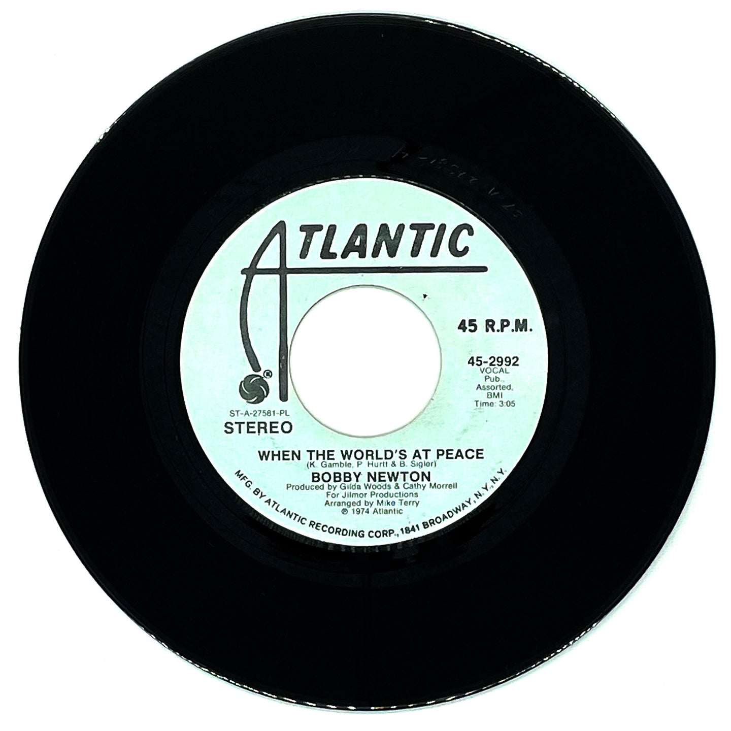 Bobby Newton : WHEN THE WORLD'S AT PEACE/ WHEN THE WORLD'S AT PEACE