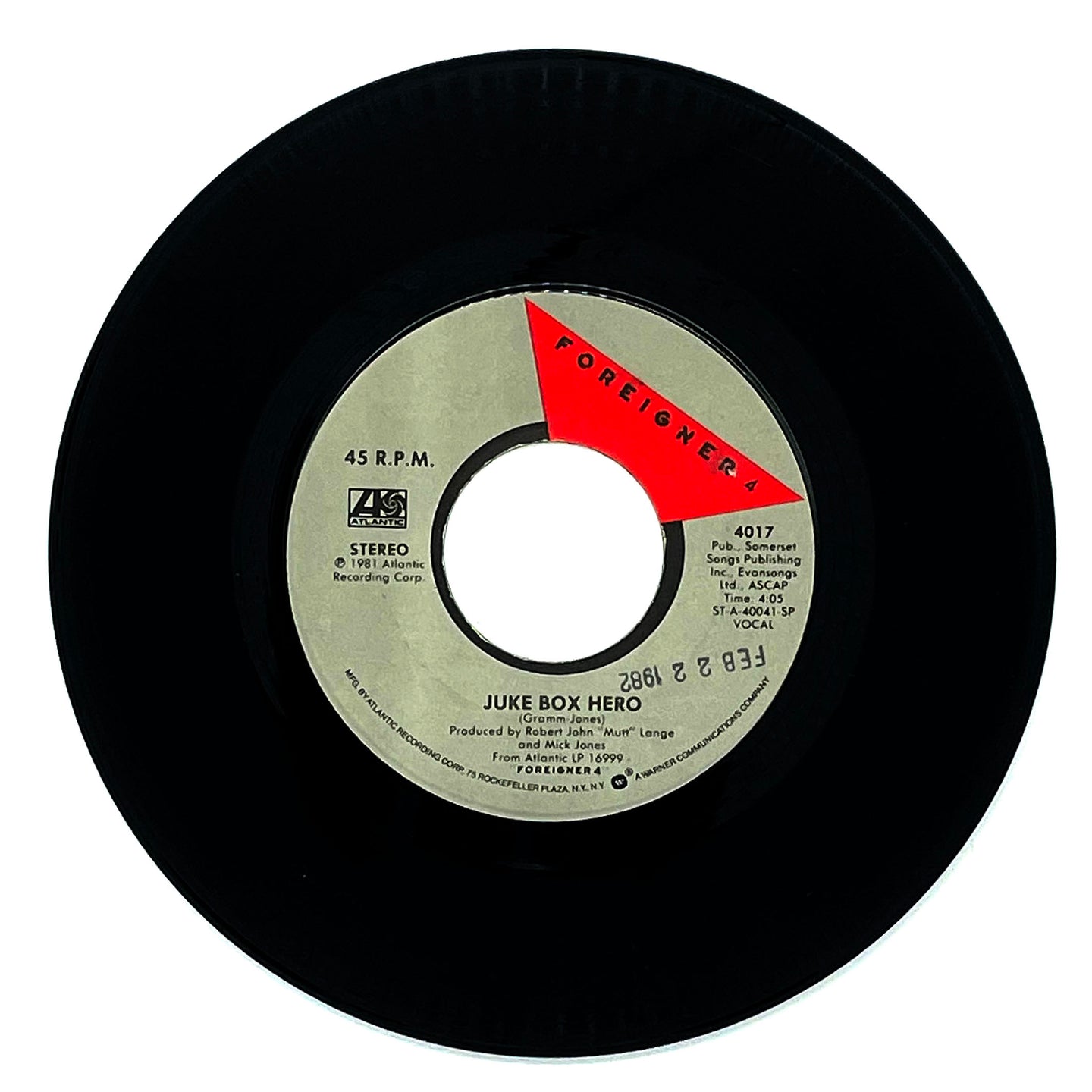 Foreigner : JUKE BOX HERO/ NIGHT LIFE