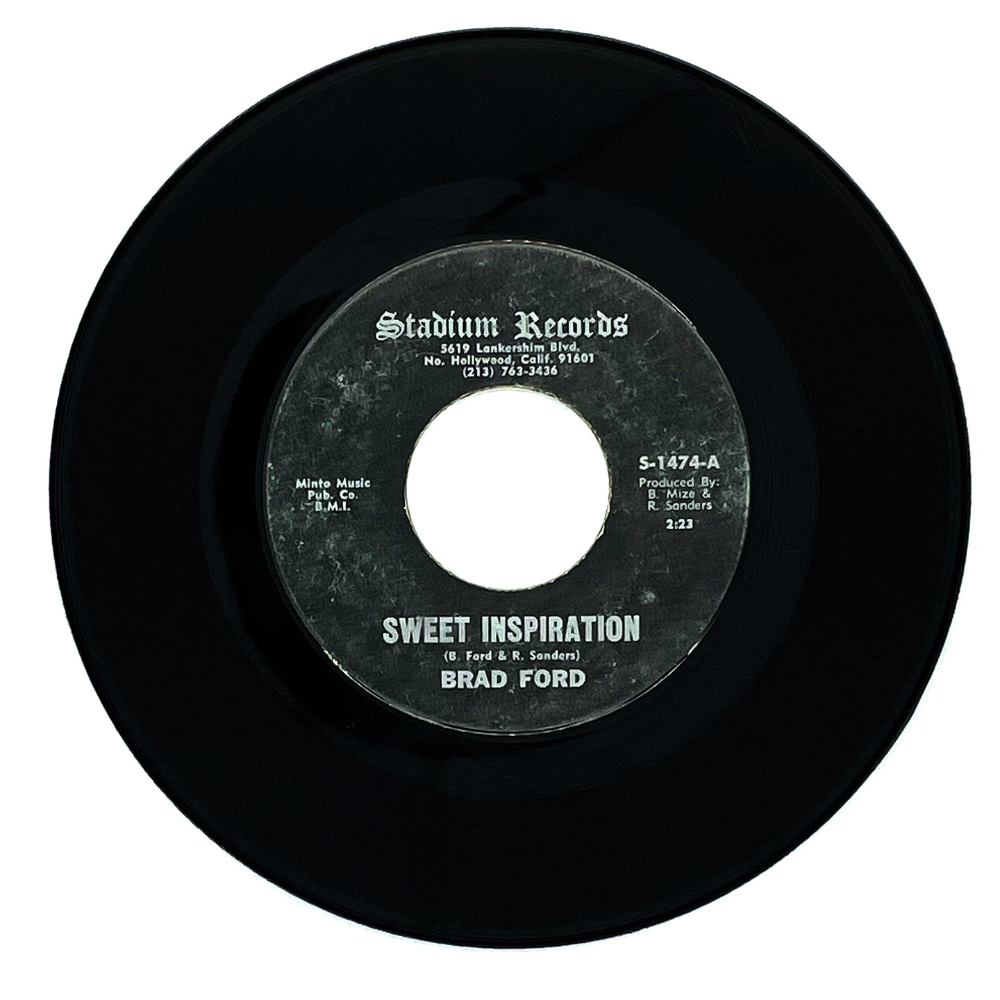 Brad Ford : SWEET INSPIRATION/ I'VE TRIED IT EVERY WAY