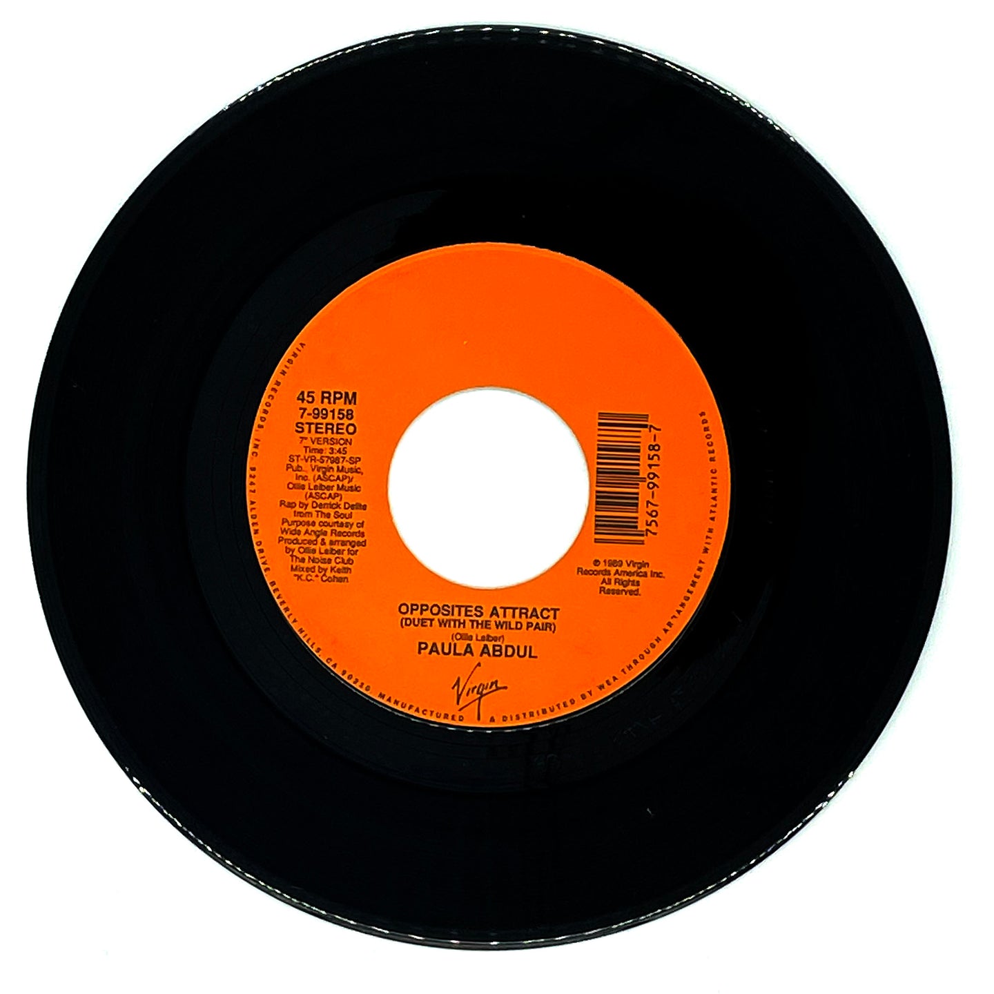 Paula Abdul : OPPOSITES ATTRACT (DUET WITH THE WILD PAIR)/ ONE OR THE OTHER