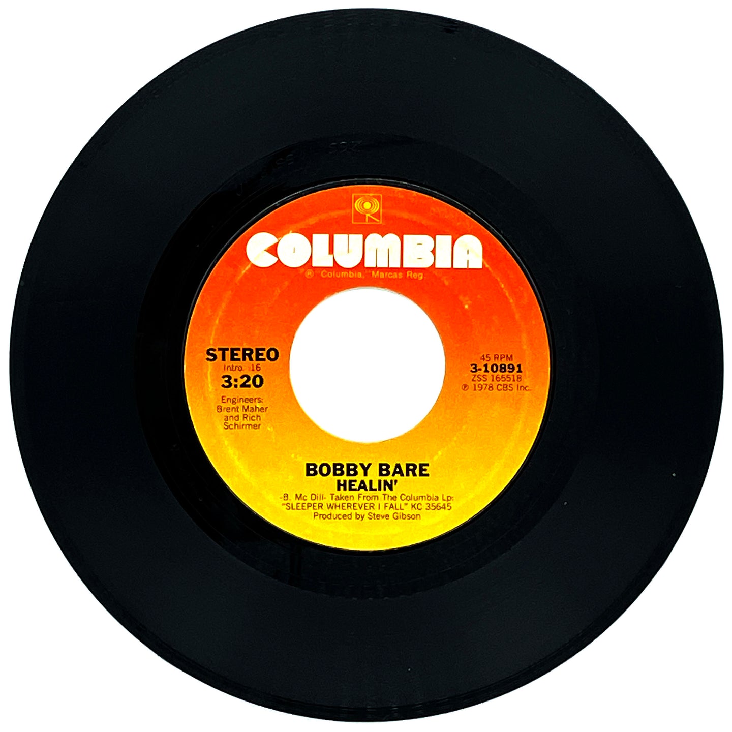 Bobby Bare : HEALIN'/ LOVE IS A COLD WIND