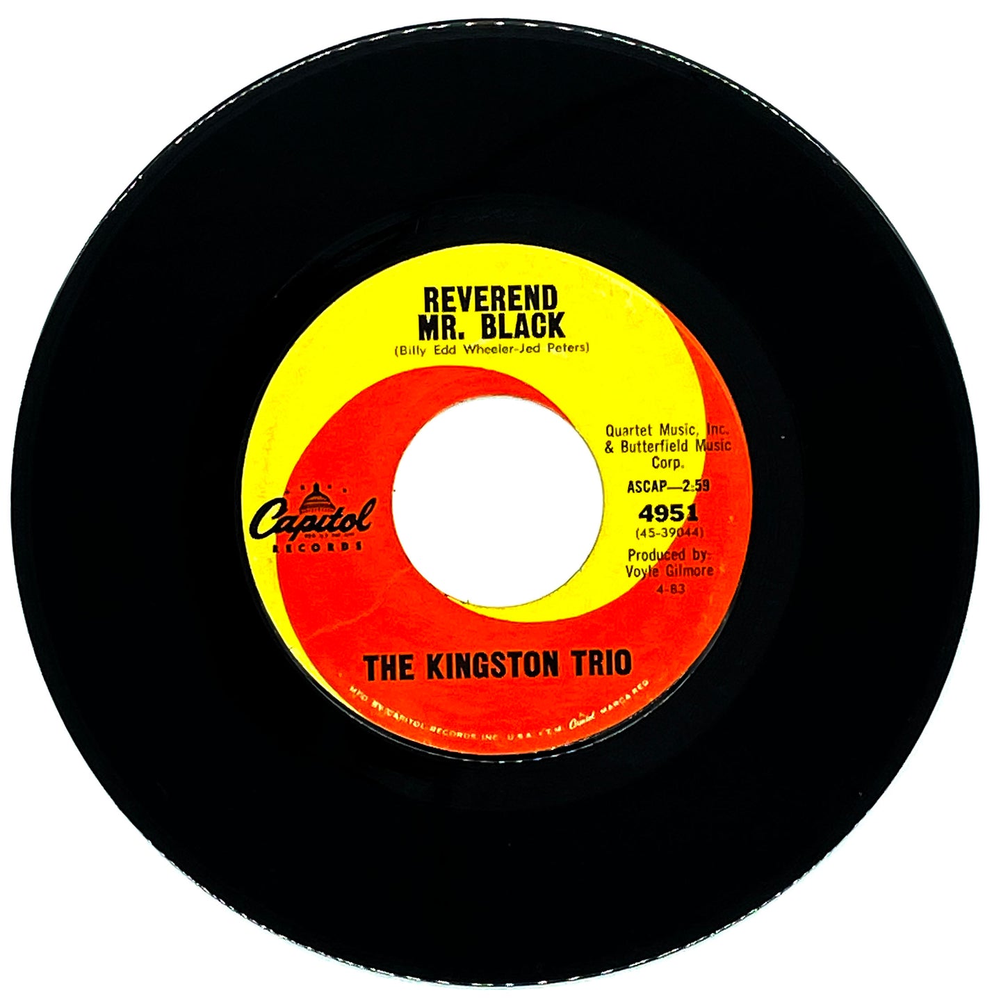 Kingston Trio, The : REVEREND MR. BLACK/ ONE MORE ROUND