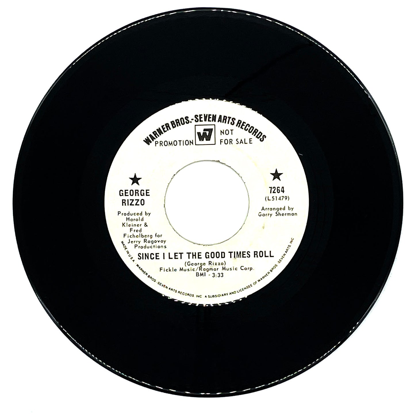 George Rizzo : SINCE I LET THE GOOD TIMES ROLL/ LOVE SOMEBODY TO LOVE